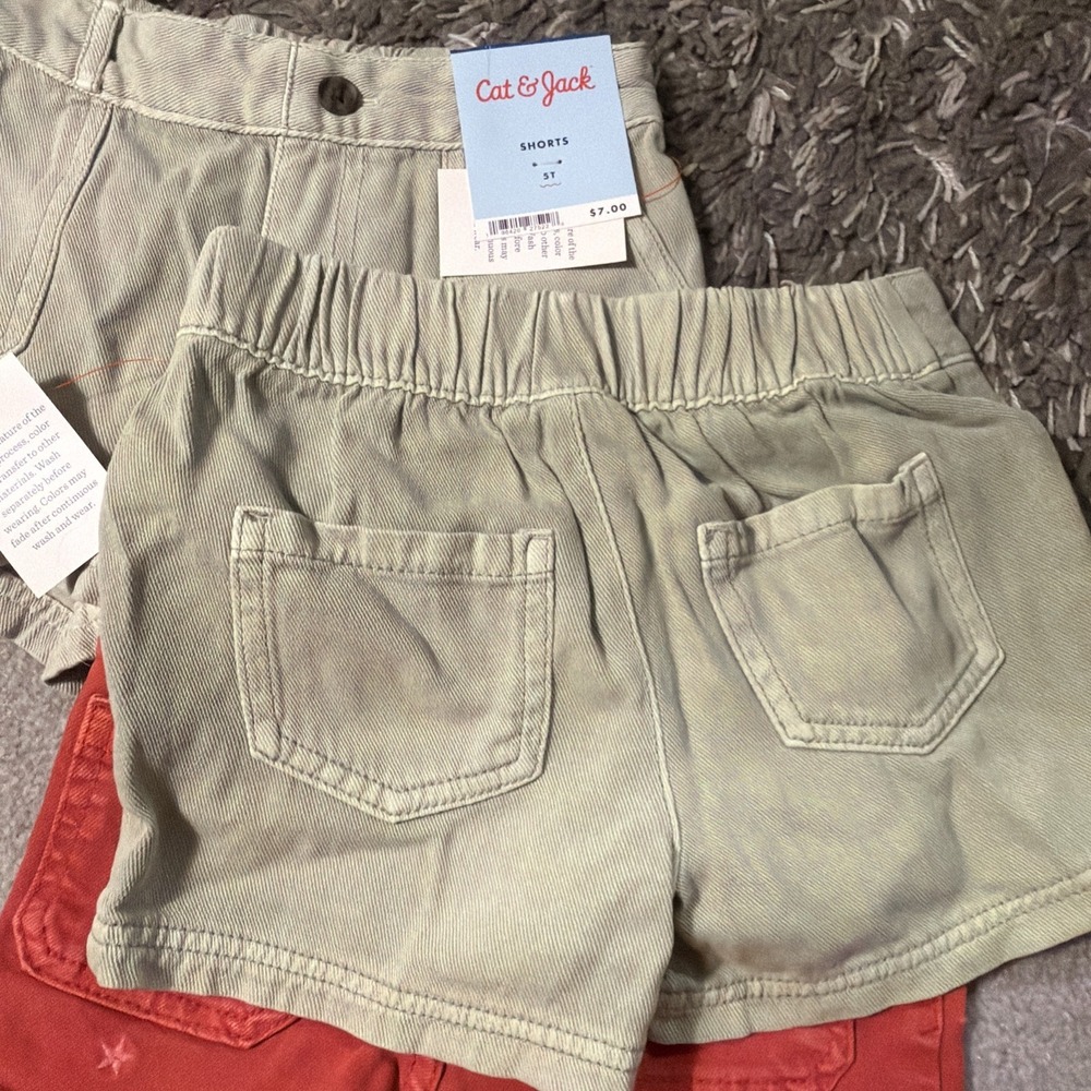 Girls 5T Cat & Jack Short Bundle New with Tags Lot of 3
